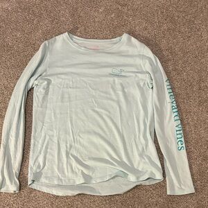 Vineyard Vines Soft Blue Long Sleeve Tee